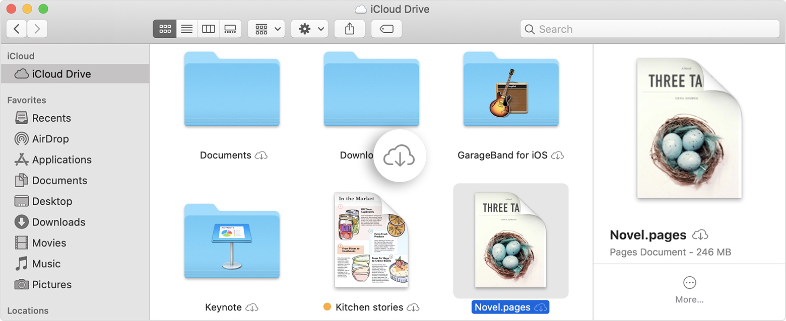 How to download from icloud to macbook air